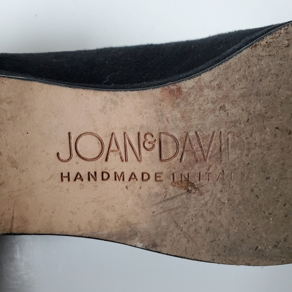 Vintage Joan & David black suede shoes size 8M - Picture 11 of 14